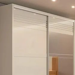 Guarda Roupa Casal com Espelho 223cm 2 Portas 100% MDF TW602E Off Whit