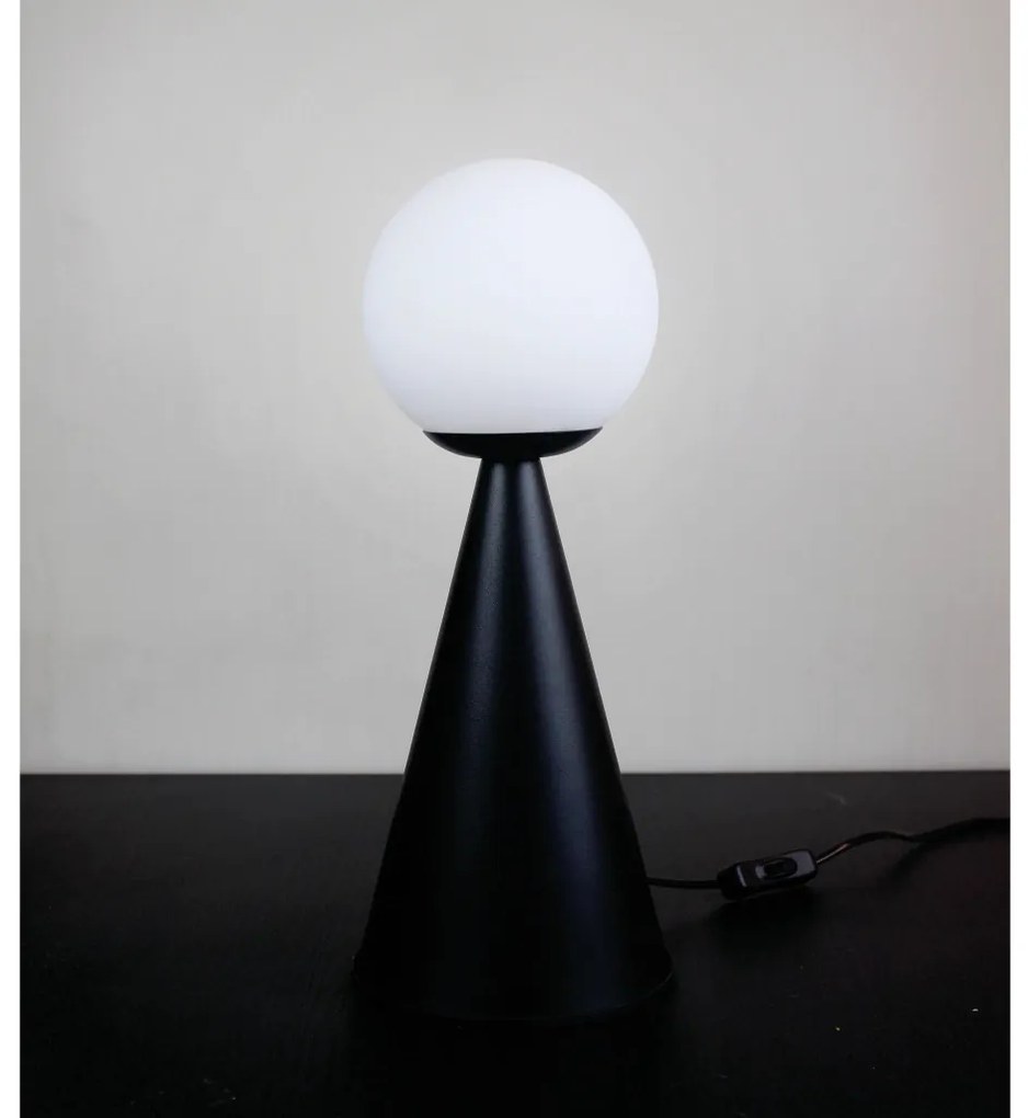 Abajur Ludo Ø15,5X39,6Cm 1Xg9 Alumínio E Globo Ø14Cm Fosco - Usina 251... (OL-F - Verde Oliva Fosco)