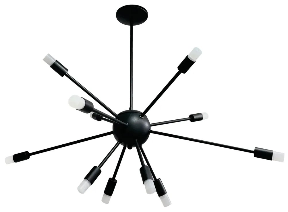 Pendente Sideral Ø73X62Cm Led 30W - Usina 19720/6 (MN-F - Mar Neutro Fosco, 3000k, 110v)