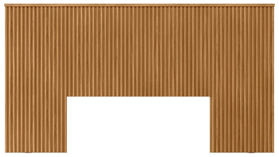 Cabeceira Decorativa Ripada 240cm Queen/Casal Noronha Nature G77 - Gran Belo