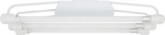 Plafon Led Sobrepor Tubular Triplo Acrilico Luz Branca 6500K