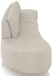 Sofá 2 Lugares 160cm Orgânico Pé Ferro Nagai Linho Off White Z55 - Mpo