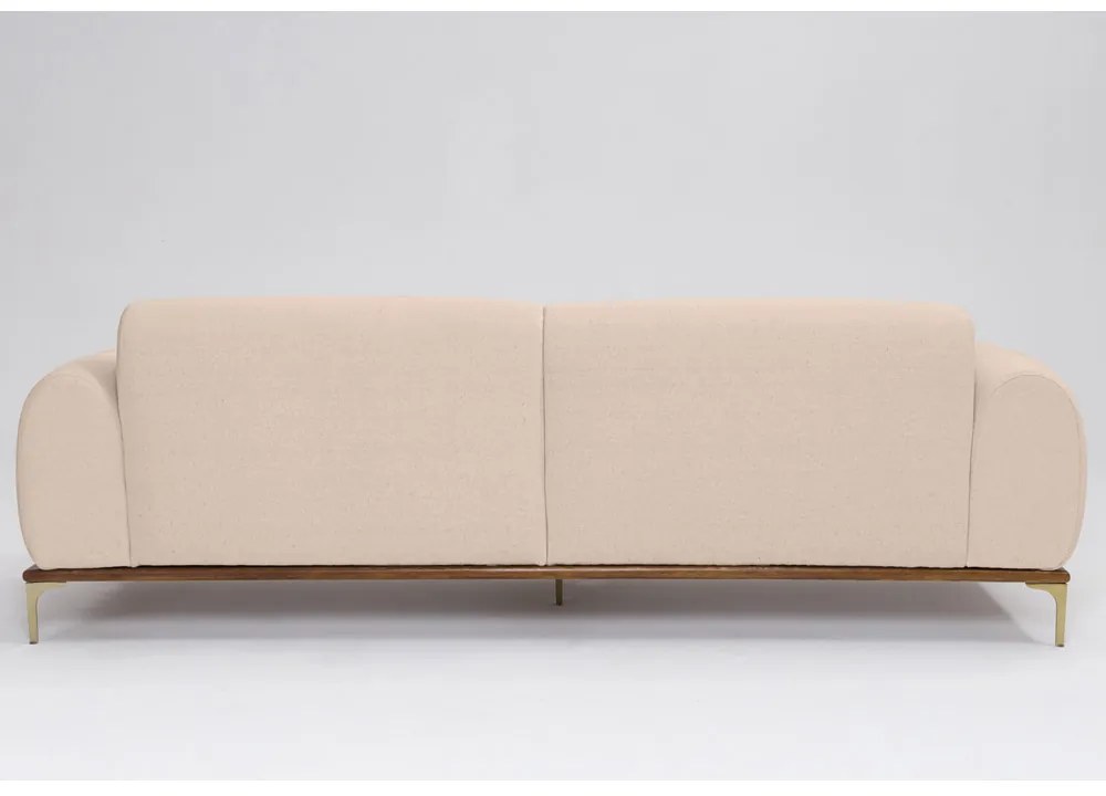 Sofá 3 Lugares Tóquio D07 230cm Linho Mescla Bege - D'Rossi