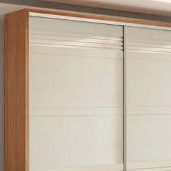 Guarda Roupa Casal 267cm 2 Portas de Correr 100% MDF TW603 Freijó/Off