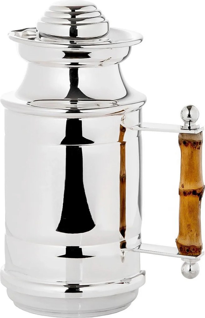 Garrafa Térmica Prata c/ alça Bambu - 250ml 250ml