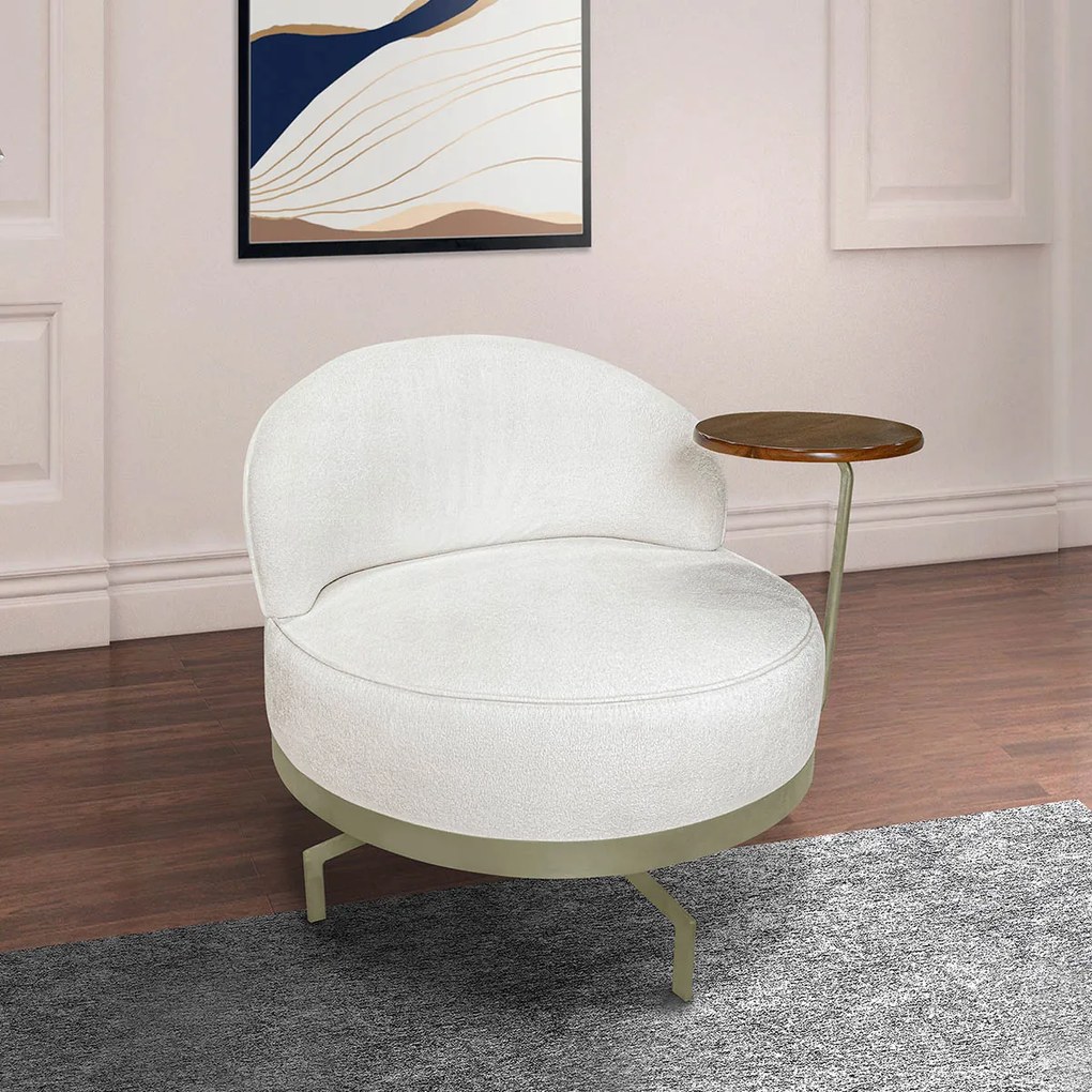 Poltrona Indonésia SPZ Decorativa Sala Boucle -  ADJ Decor
