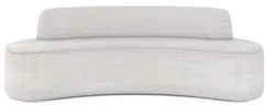 Sofá 3 Lugares para Sala de Estar Living 210cm Koane D06 Bouclê Off Wh