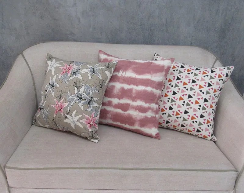 Conjunto 3 Capas Almofada New Flame Rosa 43x43cm