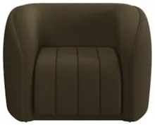 Kit 2 Poltronas Decorativa para Sala 112cm Meris Z32 Veludo Marrom - M