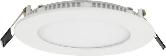 Plafon Led De Embutir Redondo Branco 6W Panel - LED BRANCO QUENTE (3000K)