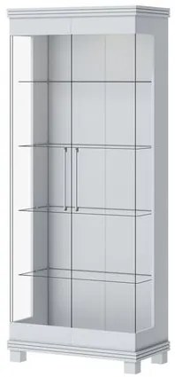 Cristaleira Nexus Off White Portas de Vidro 175cm - 79098 Sun House