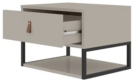 Mesa De Cabeceira Sigma Off White - Casa D Móveis