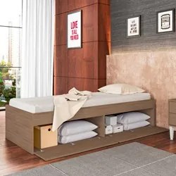 Cama Solteiro Tókio CM800 4 Portas Montana - Art In Móveis