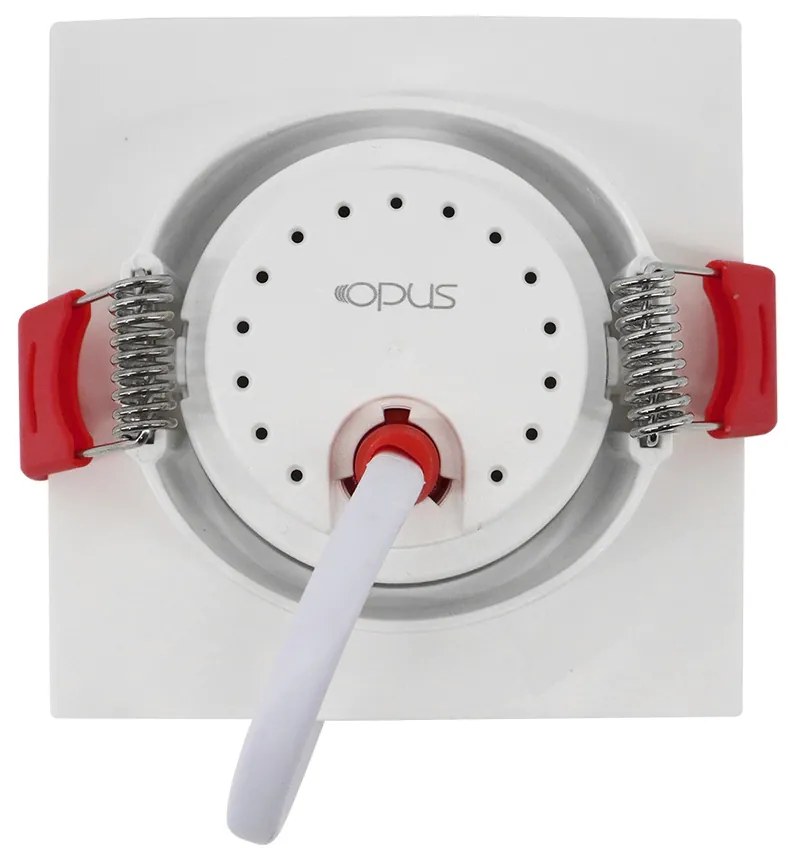 Spot De Embutir Quadrado 5W 6500K Led Bivolt 8,6X8,6X2,5Cm - Opus Eco...