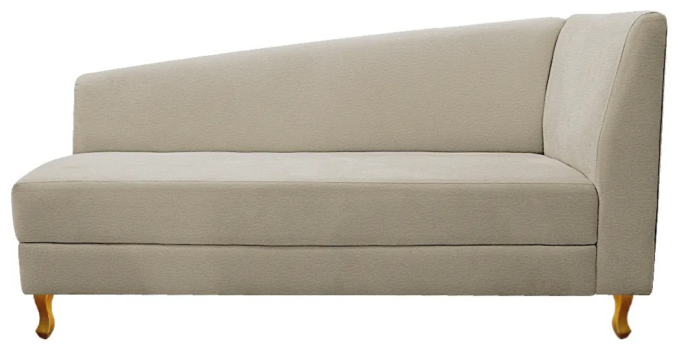 Recamier Valéria 185cm Lado Esquerdo Corano Bege - ADJ Decor