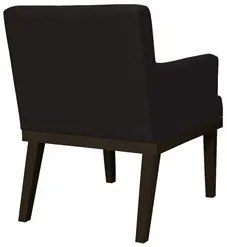 Kit 02 Poltronas Decorativas Vitória W01 Corano Preto - Mpozenato