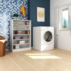 Armário Multiuso para Lavanderia Bell Z39 Branco - Mpozenato