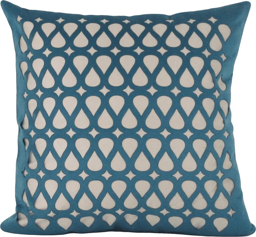 Capa Almofada Corte a Laser Provence Flux Pavão 50x50cm