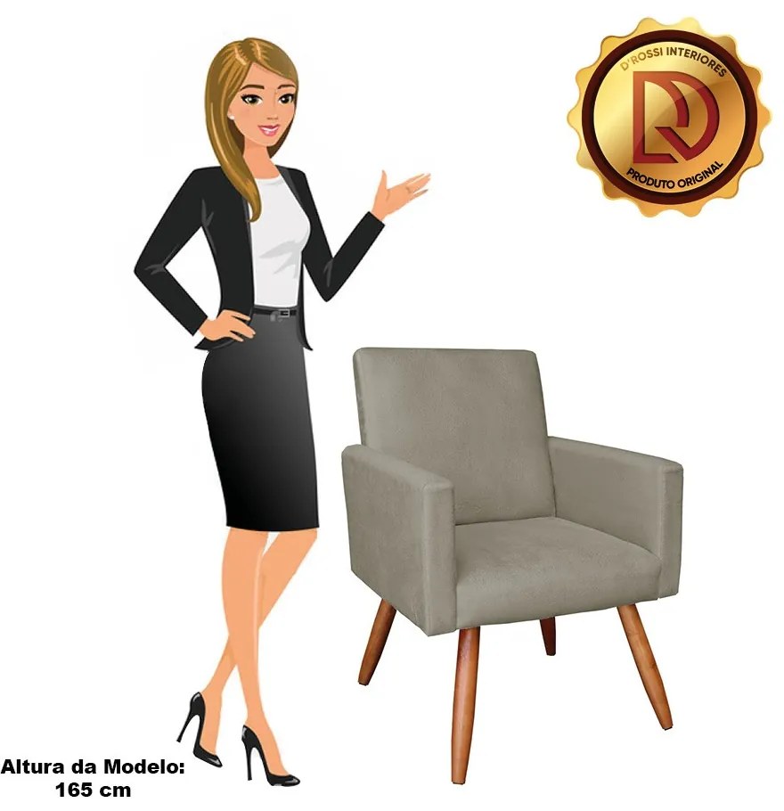 KIT 02 POLTRONAS COM 02 PUFFS LARISSA SU