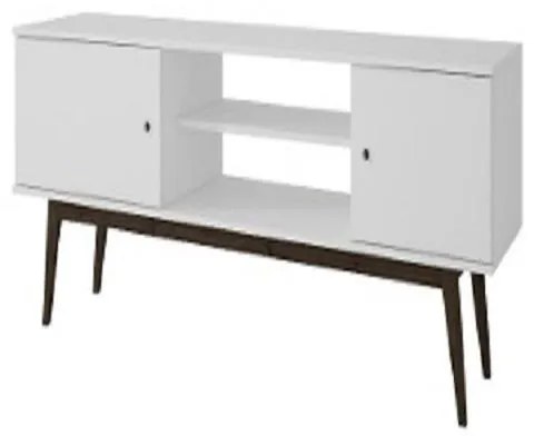 Rack Home Para Tv Até 50" Wood 2 Portas Branco