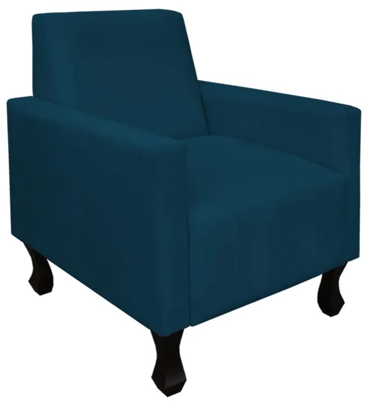 Poltrona Amamentação Sofia Suede Azul Marinho