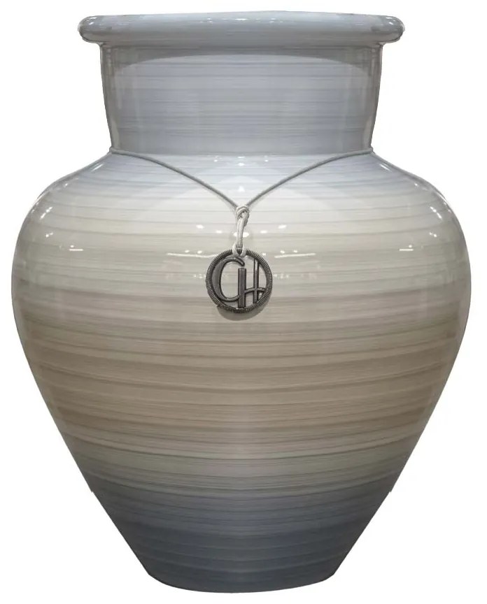 Vaso Cachepô Grande Liso Decorativo em Cerâmica - Borboleta Alto Brilho