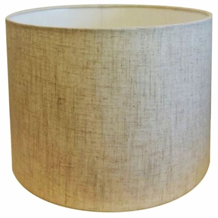 Cúpula em tecido cilíndrica abajur luminária cp-4099 40x25cm rustico bege