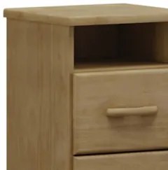 Mesa Cabeceira 44cm Para Quarto 2 Gavetas Eduarda Freijó F07 - Mpozena