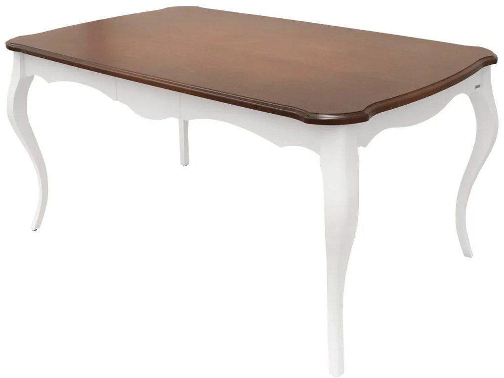 Mesa de Jantar Vintage - 8 Lugares - 2,2m - Branca com Tampo Vintage Provençal Kleiner
