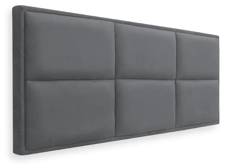 Cabeceira Painel Cama Box Casal 140cm Nina Suede Cinza - Sheep Estofados - Cinza