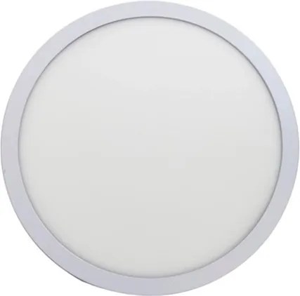Plafon Led De Sobrepor Redondo Branco 32W 3000K Panel