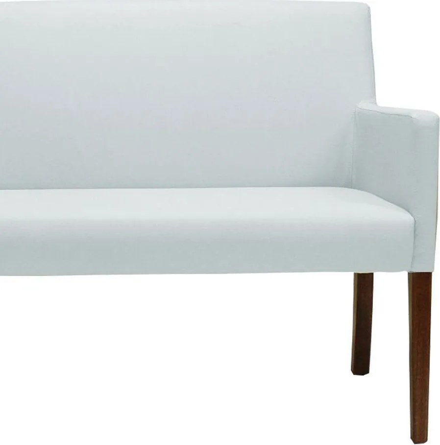 Poltrona 2 Lugares Liverpool Sala de Estar PU Sintético Branco G15 - Gran Belo