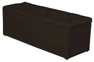 Calçadeira Baú 140 cm Paris Corano Marrom - JS Móveis