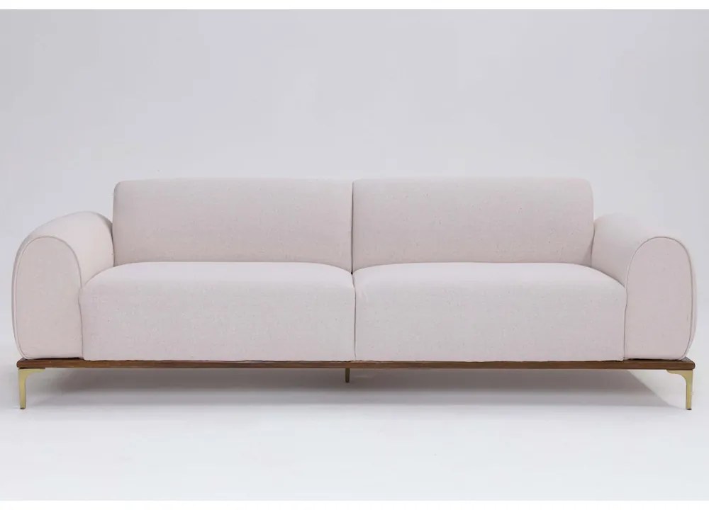 Sofá 3 Lugares Tóquio D07 230cm Lona Cru - D'Rossi