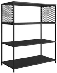 Estante Multiuso Industrial 77cm com Prateleiras Alure Preto Z54 - Mpo