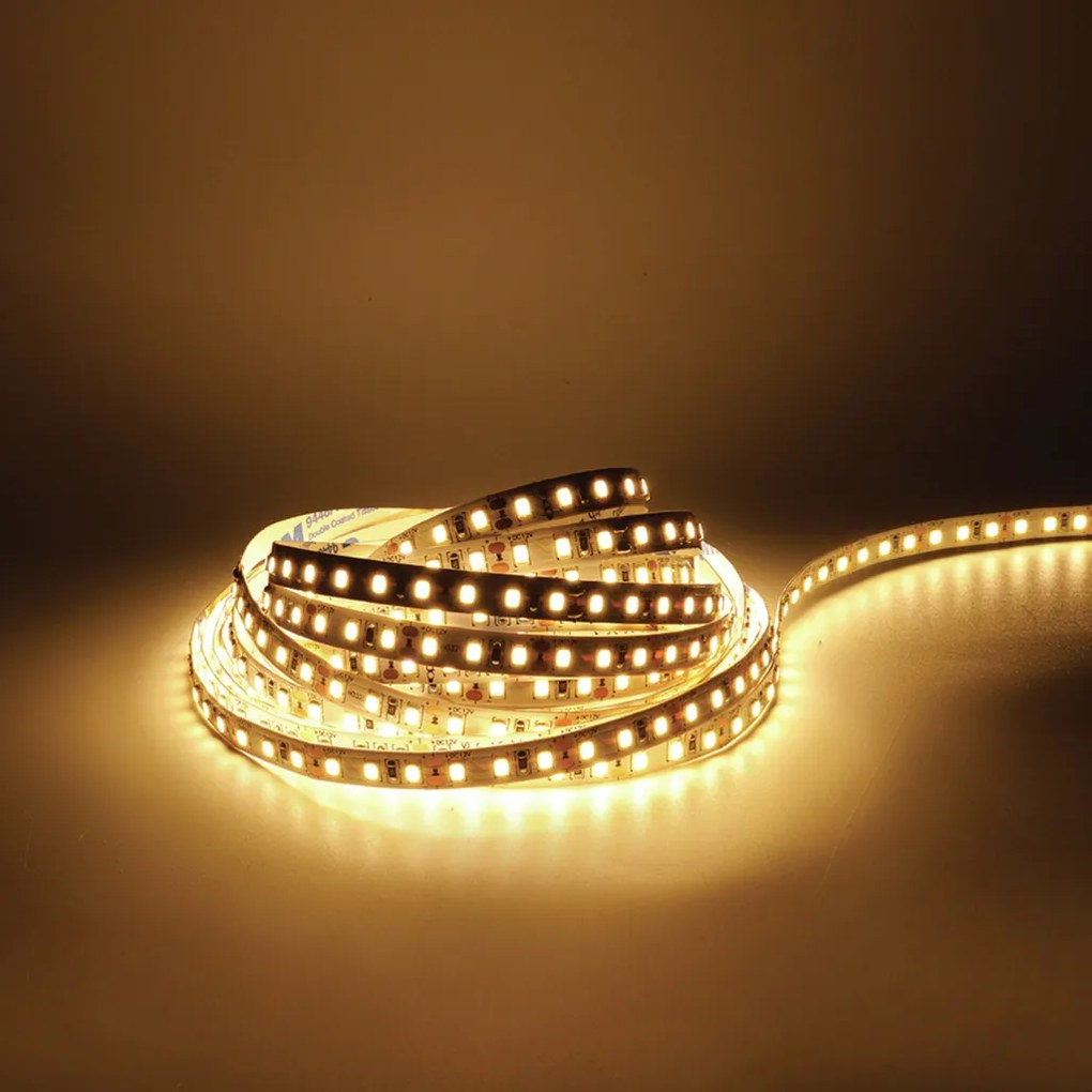 Fita Led 120Leds/m 2835 9,6W/m 12V 4000K 980Lm/m Ip20 / 5 Metros | Opu...