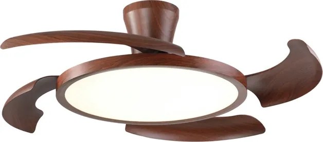 Ventilador De Teto Led Retratil 26W Multitemperatura Lirio