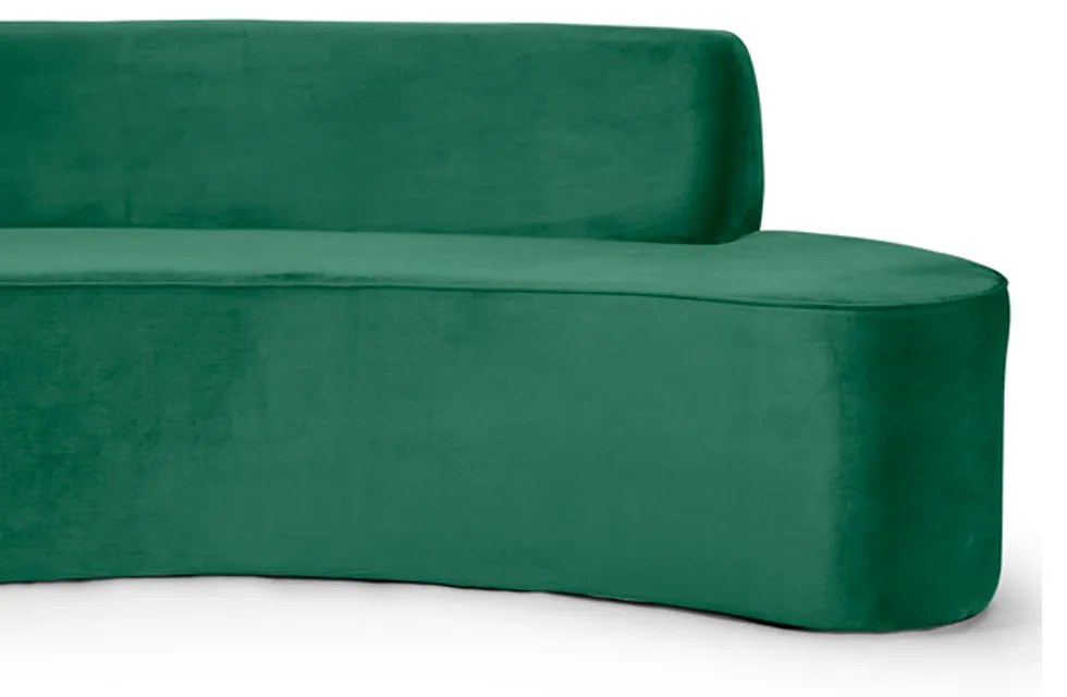 Sofá 4 Lugares Porto D07 230cm para Sala Living Veludo Esmeralda - D'Rossi