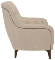 Kit 2 Poltronas Decorativas para Sala com Capitonê Pietà Z32 Linho Cru