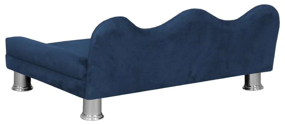Cama Sofá Pet Meg Para Cães E Gatos Elegante e confortável Suede Azul Marinho