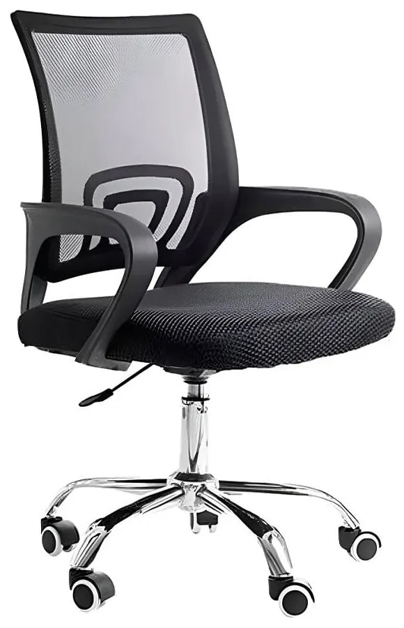 Cadeira de Escritório Itália Giratória - Preta