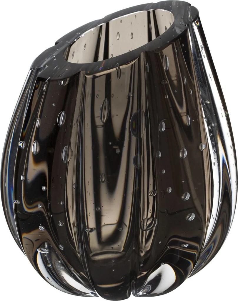 Vaso Murano Marselha P - Cinza Ônix  Ônix