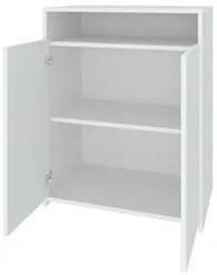 Conjunto Escritório Home Office 4 Peças Nil A06 Branco/Carvalho - Mpoz