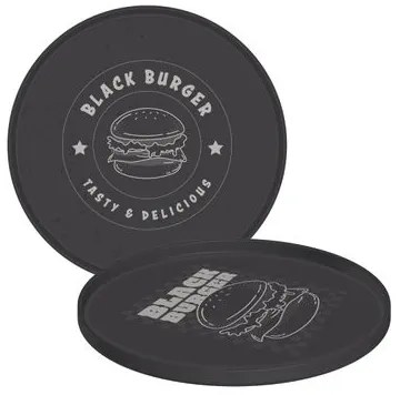 Prato Tramontina Black Burger em Polipropileno Cinza 20 cm