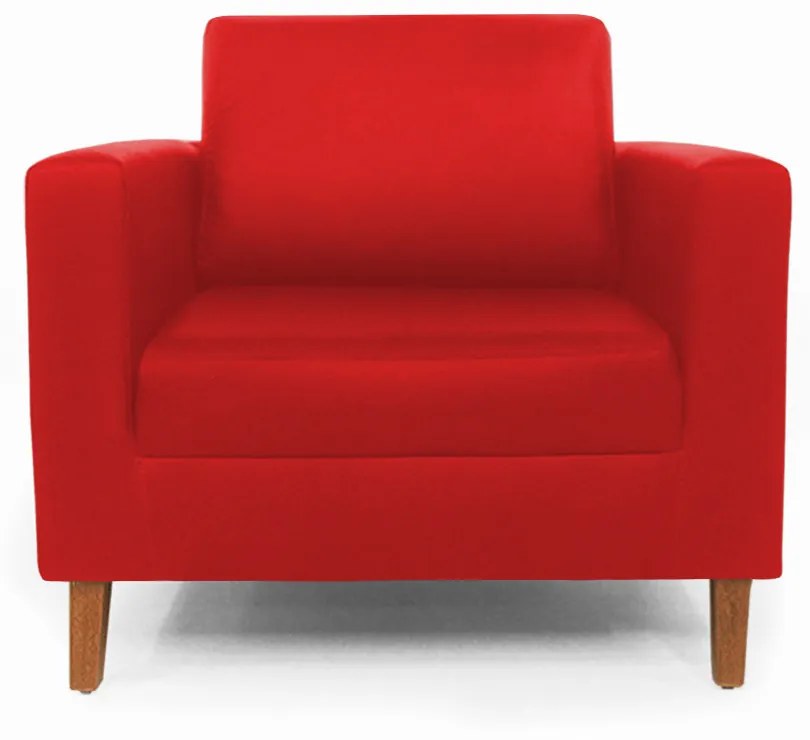 Poltrona Decorativa Gabriela Courino Vermelho