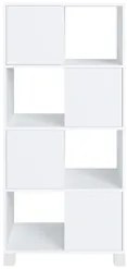 Conjunto Escritório Home Office 4 Peças Mity A06 Branco/Carvalho - Mpo