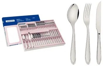 Faqueiro Tramontina Laguna Aço Inox com Facas para Churrasco 42 Peças