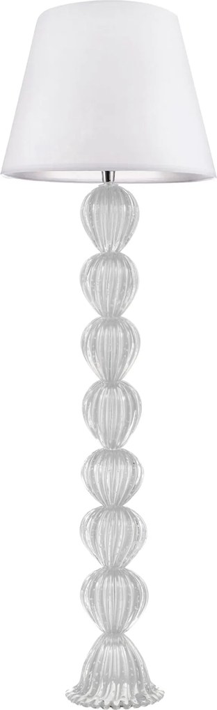 Abajur Murano de Piso Catania - Quartzo Pérola  Quartzo Pérola