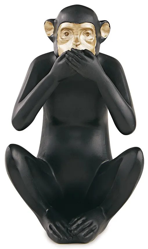 Kit Escultura Decorativa Decorativa Macaco da Sabedoria M02 - D'Rossi