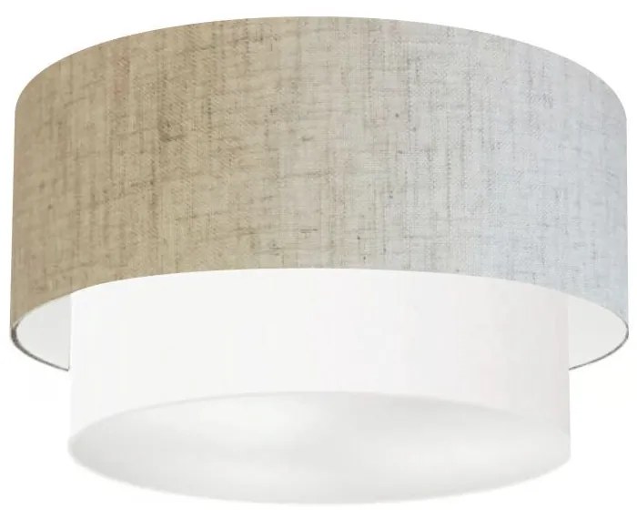 Plafon Para Banheiro Cilíndrico SB-3045 Cúpula Cor Rústico Bege Branco